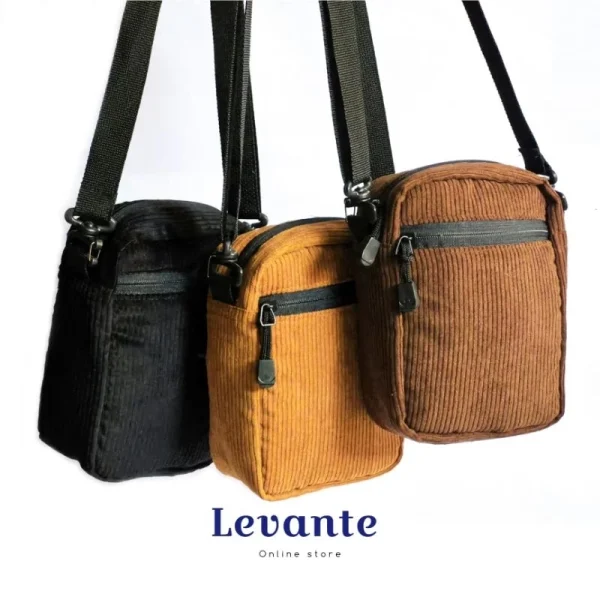 Tas HP Selempang Corduroy Mini Sling Bag