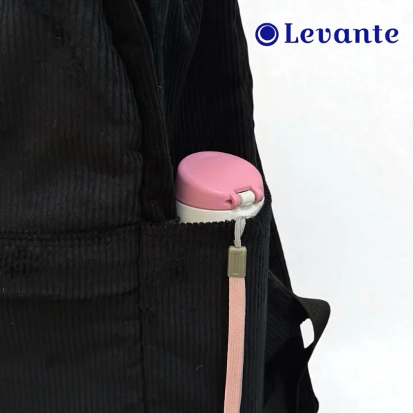 Tas Ransel Corduroy Wanita Hitam