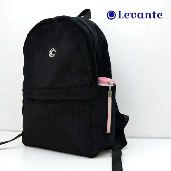 Tas Ransel Corduroy Wanita Hitam