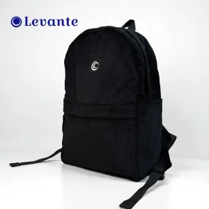 Tas Ransel Corduroy Wanita Hitam