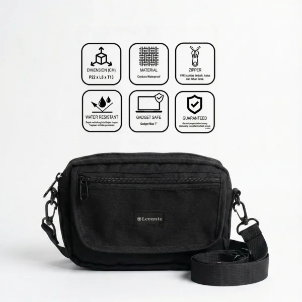 Tas Selempang Noir Mini Sling Bag Unisex