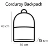 Tas Ransel Corduroy Unisex Premium